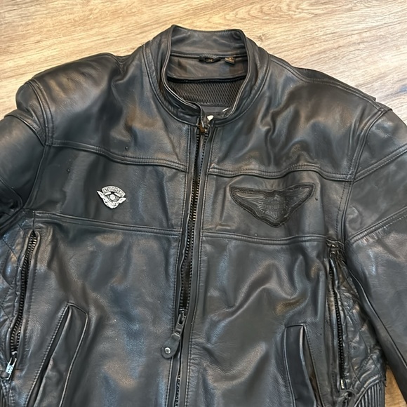 HARLEY-DAVIDSON Men Competition ll Touring Leather Jacket - Picture 2 of 16